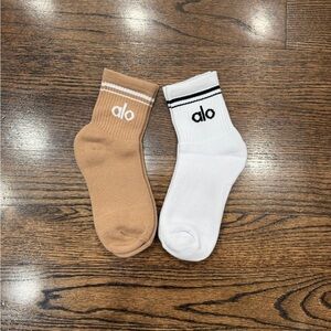 Alo Throwback socks 2 pairs brand new